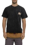 Maui And Sons Maui & Sons Maui Tag Mineral Wash Cotton Graphic T-shirt In Black