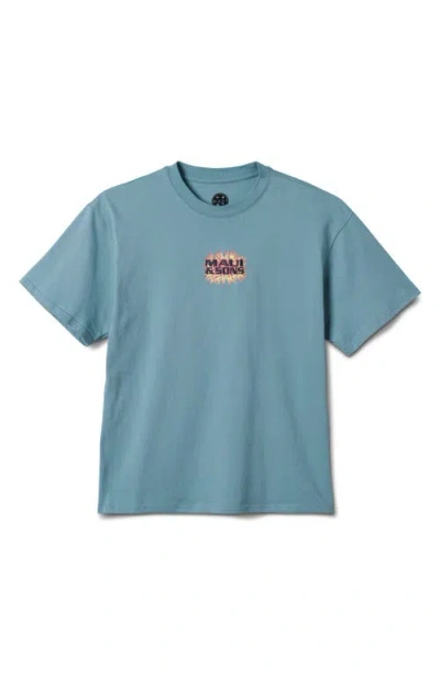 Maui And Sons Maui & Sons Nova Boxy Cotton T-shirt In Green