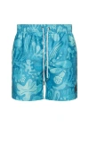 Maui And Sons Runner Classic Swim Trunks In Blue