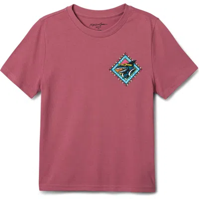 Maui And Sons Maui & Sons Shaka Shark Graphic T-shirt In Pink
