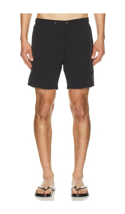 Maui And Sons Skyburn Swim Trunk In Black