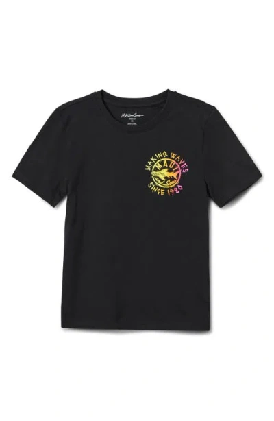 Maui And Sons Maui & Sons Wave Maker Graphic T-shirt In Black