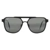Maui Jim 2nd Reef Nuetral Grey Navigator Men's Sunglasses 607-02 59 In Black