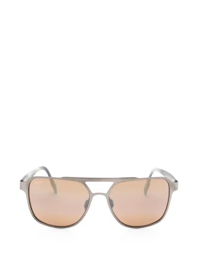 Maui Jim 2ndreef Pilot-frame Sunglasses In Multi