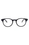 Maui Jim 47mm Round Optical Frames In Navy Transparent