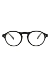 Maui Jim Round-frame Acetate Optical Frames In Black Transparent