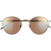 Maui Jim 50mm Core Round Polarized Sunglasses In Bronze Bronze Bronze