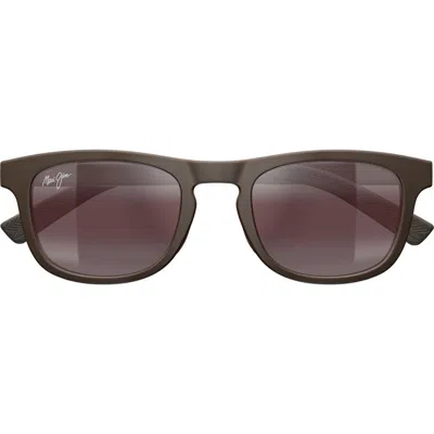 Maui Jim 50mm Polarized Gradient Square Sunglasses In Brown