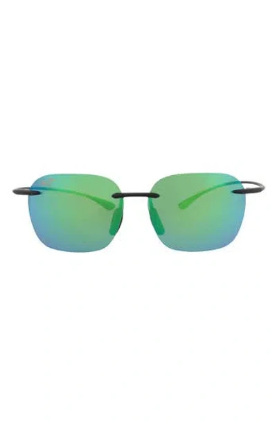 Maui Jim 50mm Polarized Rimless Square Sunglasses In Multi