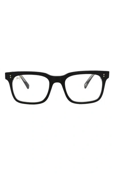 Maui Jim 50mm Square Optical Glasses In Black Transparent