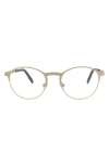 Maui Jim 51mm Round Optical Frames In Gold