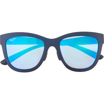 Maui Jim 52mm Cat Eye Sunglasses In Blue Blue Blue