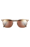 Maui Jim 52mm Core Square Polarized Sunglasses In Gold Gold Bronze