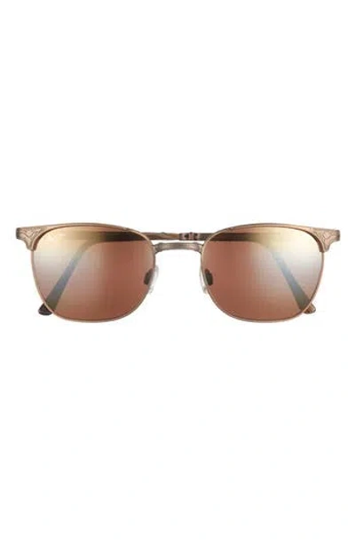 Maui Jim 52mm Core Square Polarized Sunglasses In Gold Gold Bronze