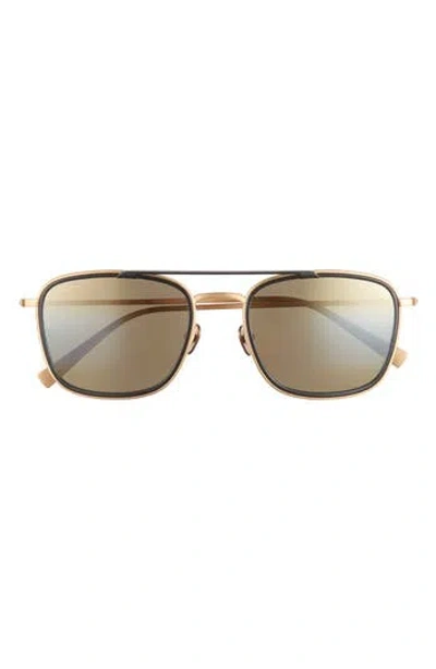 Maui Jim 53mm Core Square Polarized Sunglasses In Gold Gold Bronze