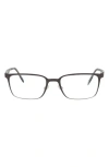 Maui Jim Square-frame Stainless Steel Optical Frames In Gray