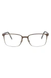 Maui Jim Square-frame Stainless Steel Optical Frames In Brown