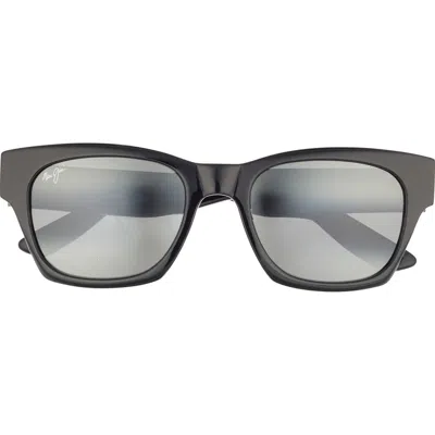Maui Jim 53mm Square Sunglasses In Black
