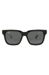 Maui Jim 54mm Polarized Square Sunglasses In Black
