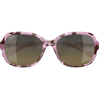 Maui Jim 55mm Polarizedplus2® Butterfly Sunglasses In Brown