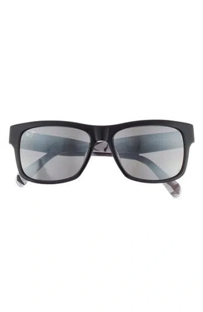 Maui Jim 55mm Square Sunglasses In Black