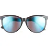 Maui Jim 56mm Core Cat Eye Polarized Sunglasses In Grey Grey Blue