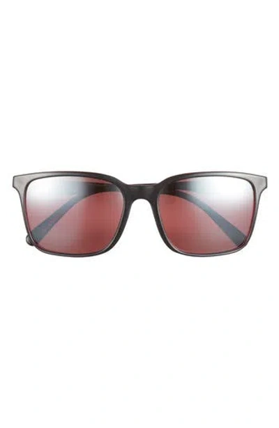 Maui Jim 56mm Core Square Polarized Sunglasses In Black Black Rose
