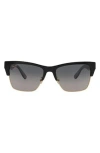 Maui Jim 56mm Half Rim Sunglasses In Multi