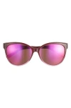 Maui Jim 57mm Cat Eye Core Polarized Sunglasses In Burgundy Burgundy Sunrise