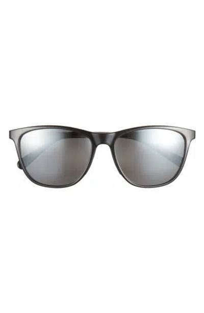 Maui Jim 57mm Core Square Polarized Sunglasses In Black Black Grey