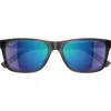 Maui Jim 57mm Polarizedplus2® Rectangular Sunglasses In Gray