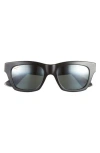 Maui Jim 60mm Core Square Polarized Sunglasses In Black Black Grey