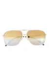 Maui Jim 62mm Core Aviator Polarized Sunglasses In Gold Gold Gold