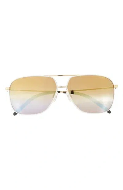 Maui Jim 62mm Core Aviator Polarized Sunglasses In Gold Gold Gold