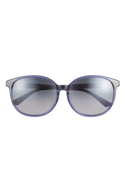 Maui Jim 62mm Core Round Polarized Sunglasses In Blue Blue Grey