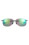 Maui Jim 62mm Core Shield Polarized Sunglasses In Black Black Green