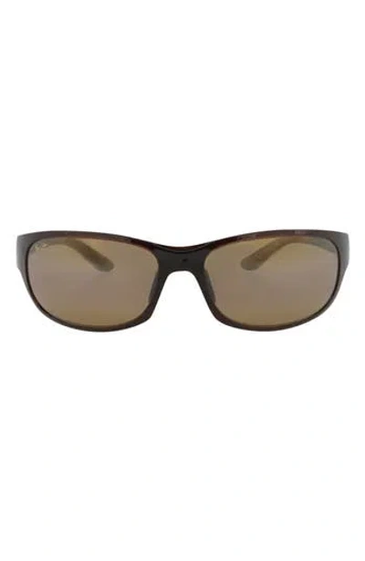 Maui Jim 63mm Polarized Wrap Sunglasses