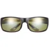 Maui Jim 66mm Core Square Polarized Sunglasses In Grey Grey Green
