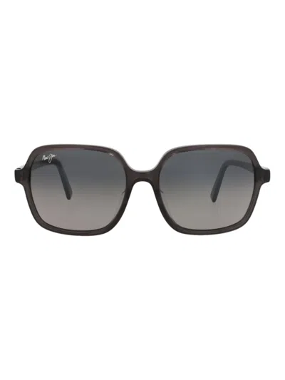 Maui Jim Square-frame Acetate Sunglasses In Black