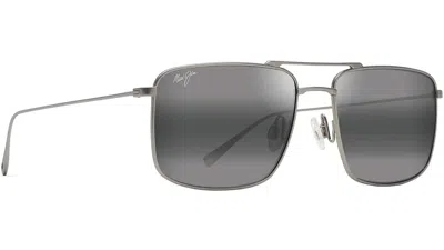 Pre-owned Maui Jim Aeko 886-17 Matte Titanium / Neutral Grey Sunglasses In Hcl® Bronze