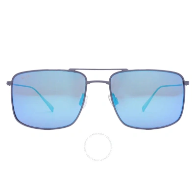 Maui Jim Aeko Blue Hawaii Navigator Sunglasses B886-03 In Blue / Grey