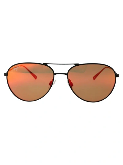 Maui Jim Aeko Polarized Sunglasses In Black