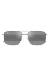 Maui Jim Aeko Neutral Grey Navigator Unisex Sunglasses 886-17 56 In Gray