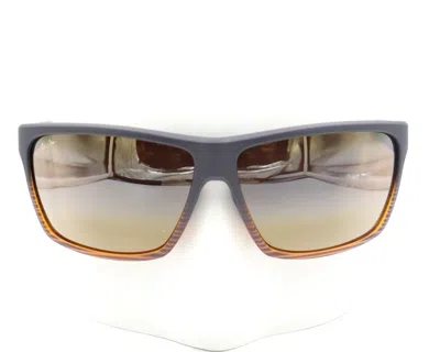 Pre-owned Maui Jim Alenuihaha Dark Brown Stripe Bronze Sunglasses H839-25c $279 In Hclb Bronze
