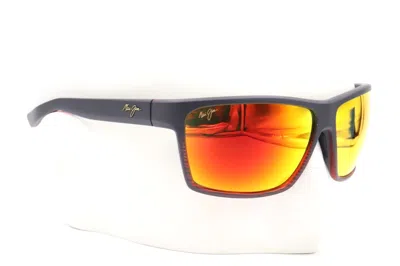 Pre-owned Maui Jim Alenuihaha Hawaii Lava Burgundy Polarized Sunglasses Rm839-07c $279 In Red