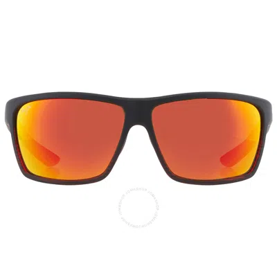Maui Jim Alenuihaha Hawaii Lava Wrap Unisex Sunglasses Rm839-07c 64 In Black