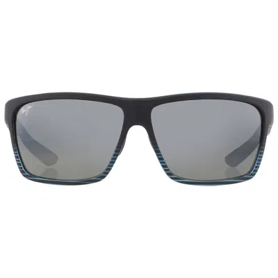 Maui Jim Alenuihaha Nuetral Grey Wrap Unisex Sunglasses 839-11d 64 In Black