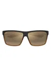 Maui Jim Alenuihaha Square-frame Sunglasses In Brown