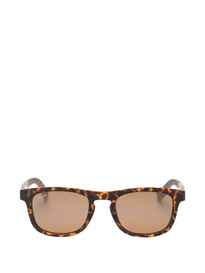 Maui Jim Aliali Square-frame Sunglasses In Brown