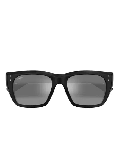 Maui Jim Aloha Lane Square-frame Sunglasses In Black